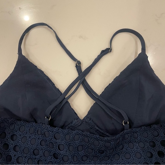 Abercrombie & Fitch Blue Eyelet Mini Dress - Picture 10 of 13